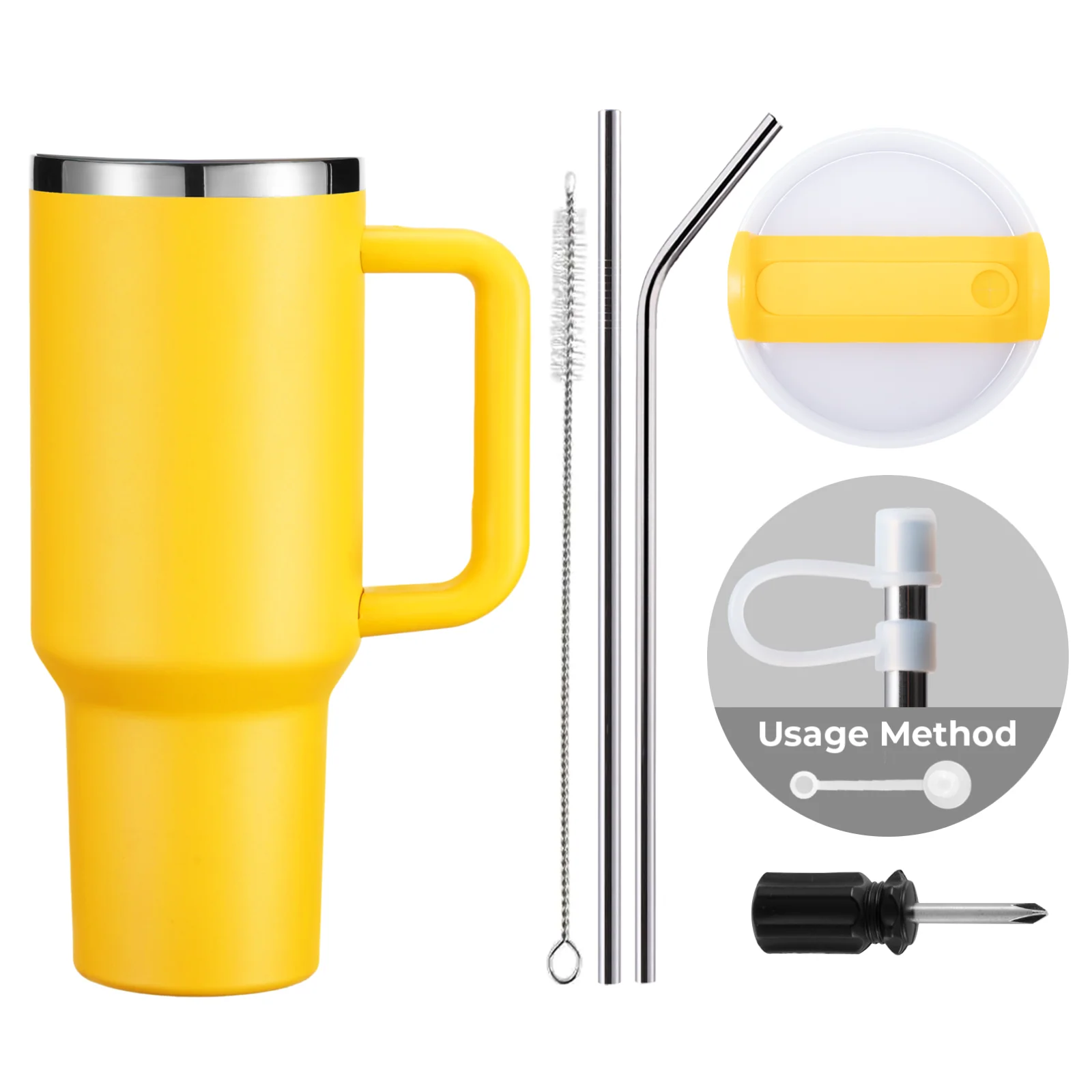 40oz Stainless Steel Tumbler with Removable Handle - Image 52