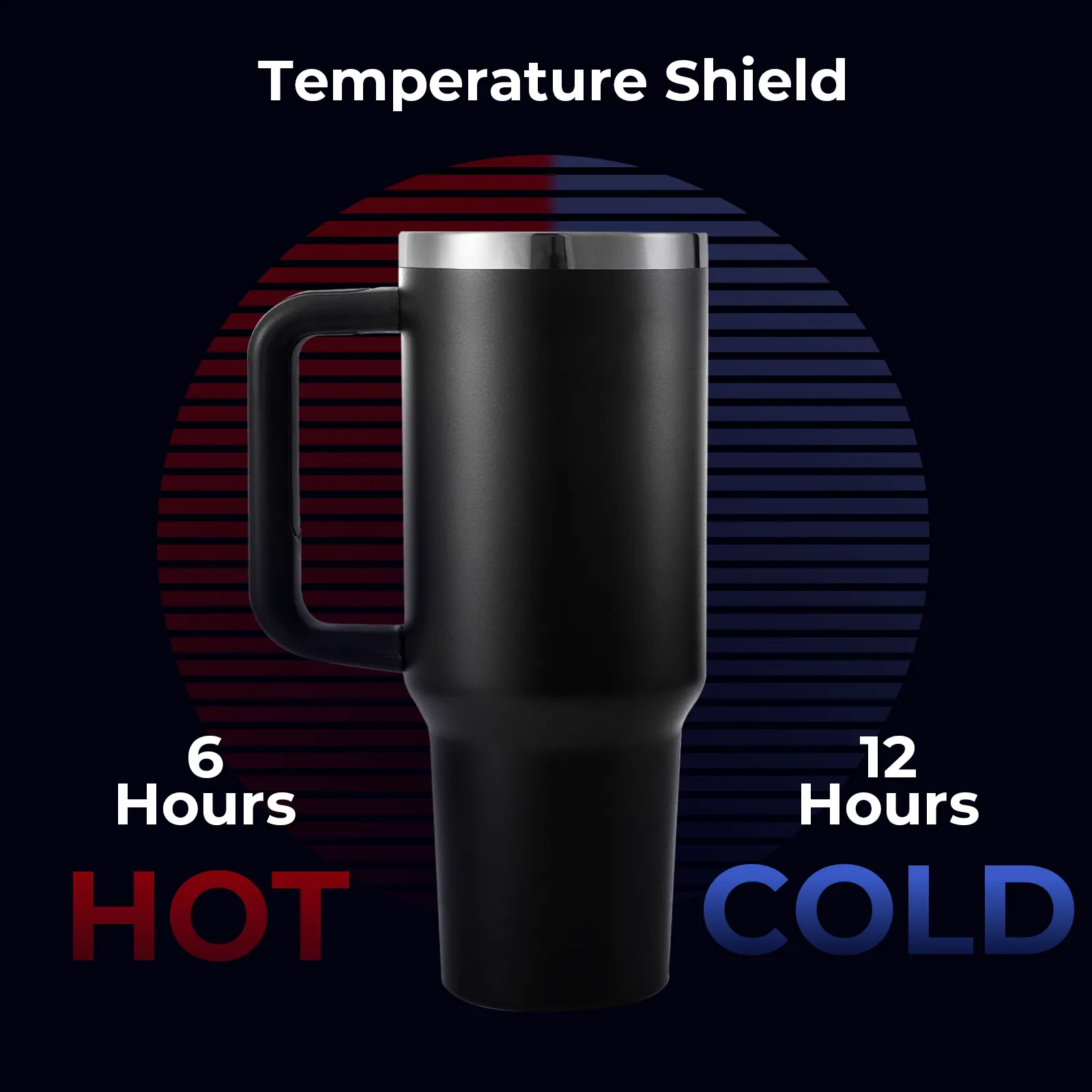 40oz Stainless Steel Tumbler with Removable Handle - Image 9