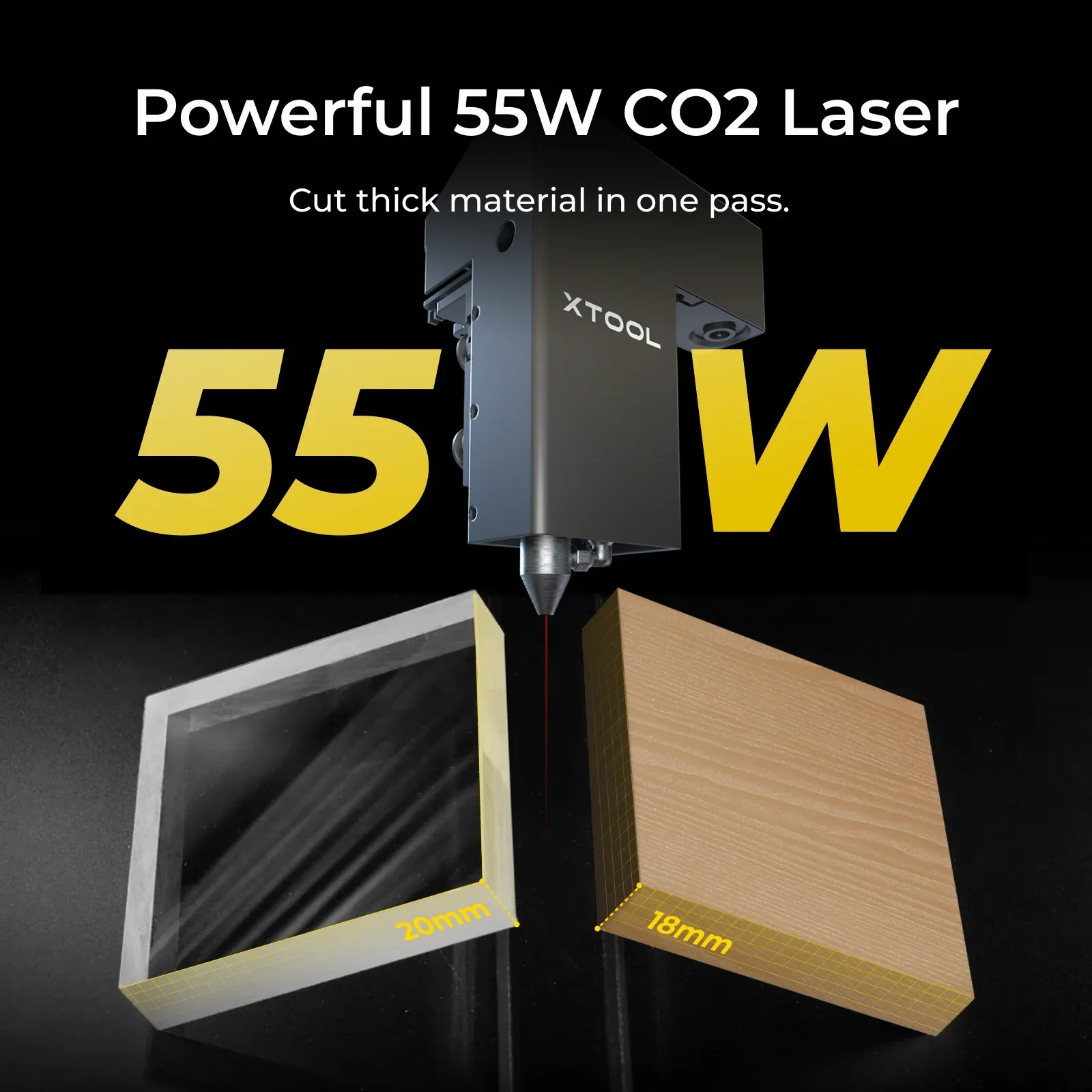 xTool P2S 55W Desktop CO2 Laser Cutter - Image 6