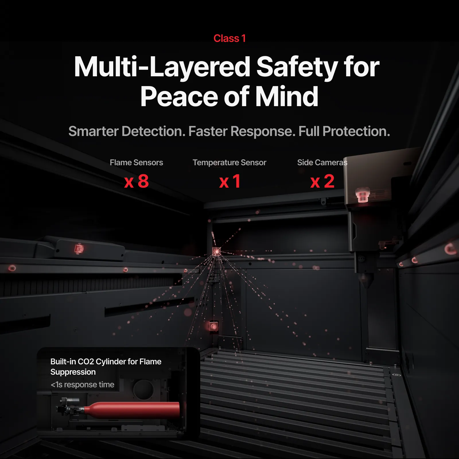 xTool P3 80W Flagship CO2 Laser Cutter with Intelligent Automation for Education - Image 16