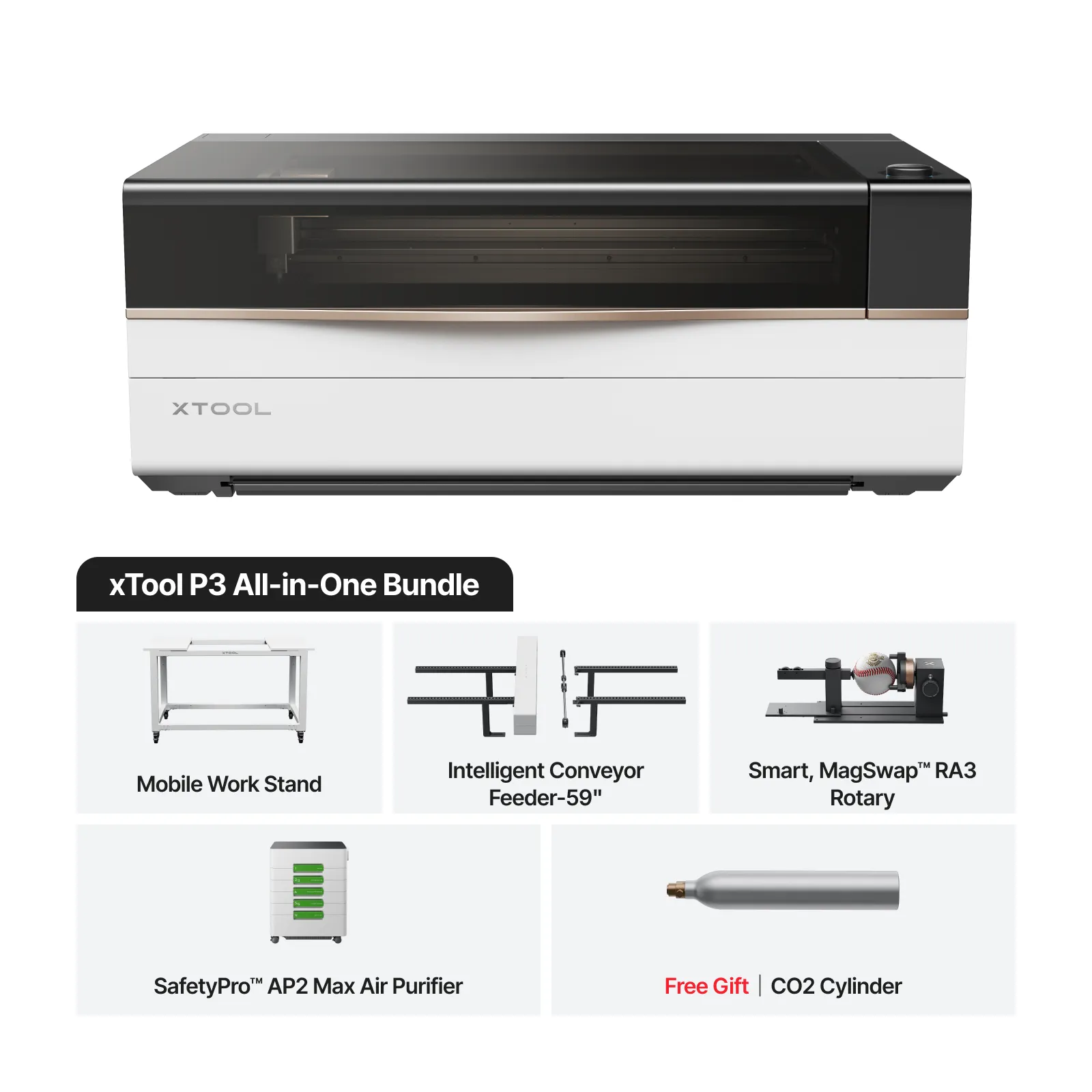 xTool P3 80W Flagship CO2 Laser Cutter with Intelligent Automation for Education - Image 21